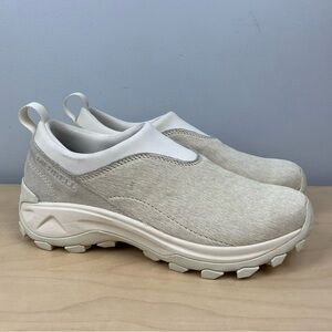 Merrell Men’s Size 8.0 Winter Moc 3 MU SE Chalk Cream Slip On Loafer Shoes Hair
